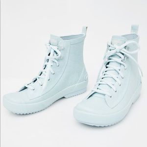 Pale Blue Sneaker Rain Boots